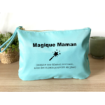 Pochette personnalisée Magique Maman bleu