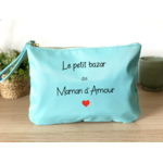 Trousse personnalisée le petit bazar de maman bleu