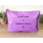 Trousse personnalisable le petit bazar de maman violet