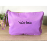 Pochette personnalisable votre texte violet