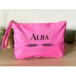 Trousse personnalisable avec prénom rose
