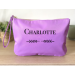 Pochette personnalisée avec prénom violet