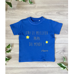 T-shirt pour  bébé personnalisé jai le meilleur papa du monde