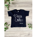 T-shirt bébé personnalisé bonne fête au meilleur des papas