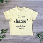 T-shirt bébé personnalisé jai une marraine qui déchire