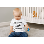 T-shirt personnalisé pour bébé motard de père en fils