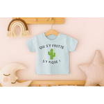 T-shirt personnalisé bébé qui s'y frotte s'y pique