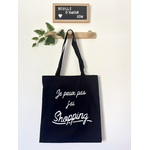 Tote bag personnalisé je peux pas j'ai shopping