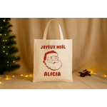 Tote bag personnalisé Joyeux noël