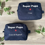 Trousse de toilette personnalisée super papa