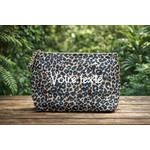 Trousse léopard personnalisable