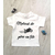 T-shirt bébé motard de père en fils blanc