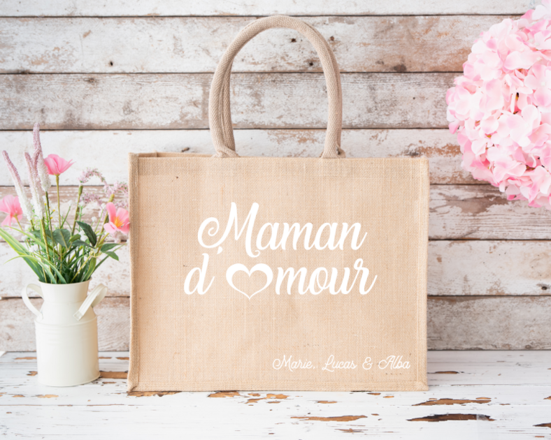 Cabas Jute Sac Cabas Noel Grand Sac Jute Sac En Toile A