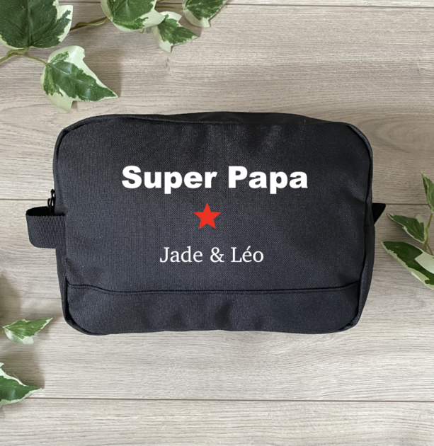 Trousse de toilette personnalisée  super papa