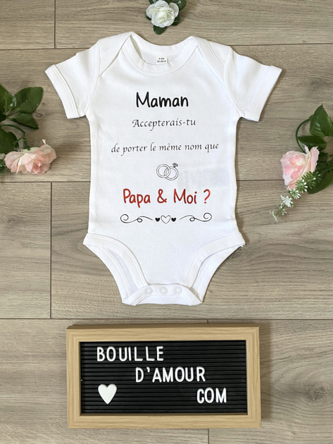 Body personnalisé  demande en mariage