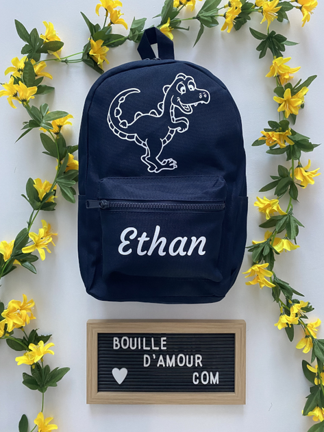 Set De 3 Sacs à Dos Dinosaure Personnalisables - Tissu Oxford, Grande Capacité, Pour Voyage Et Extérieur