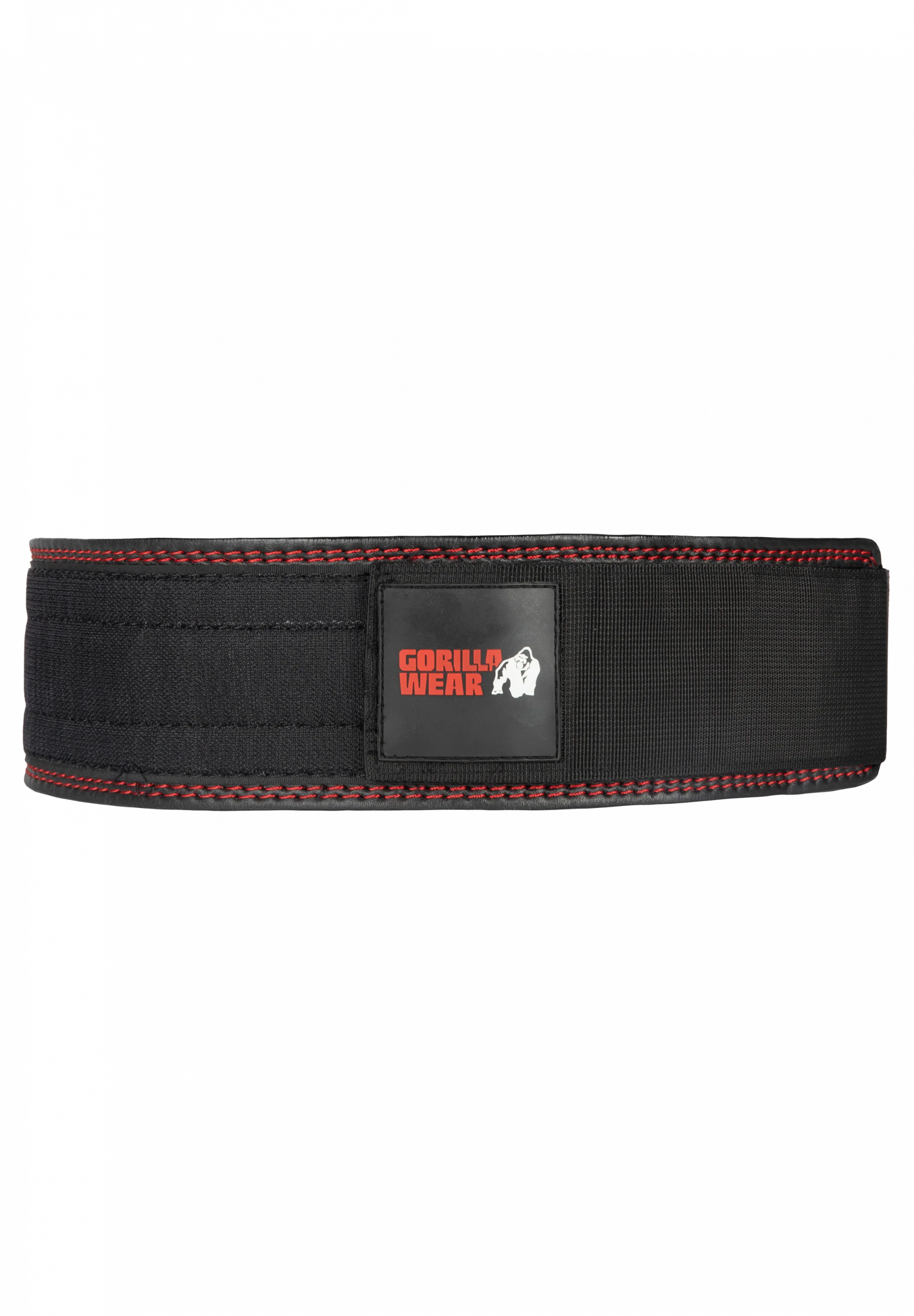 Gorilla Wear Gorilla Wear 4 Inch Premium Leather Lifting Belt - Black, vue officielle secondaire