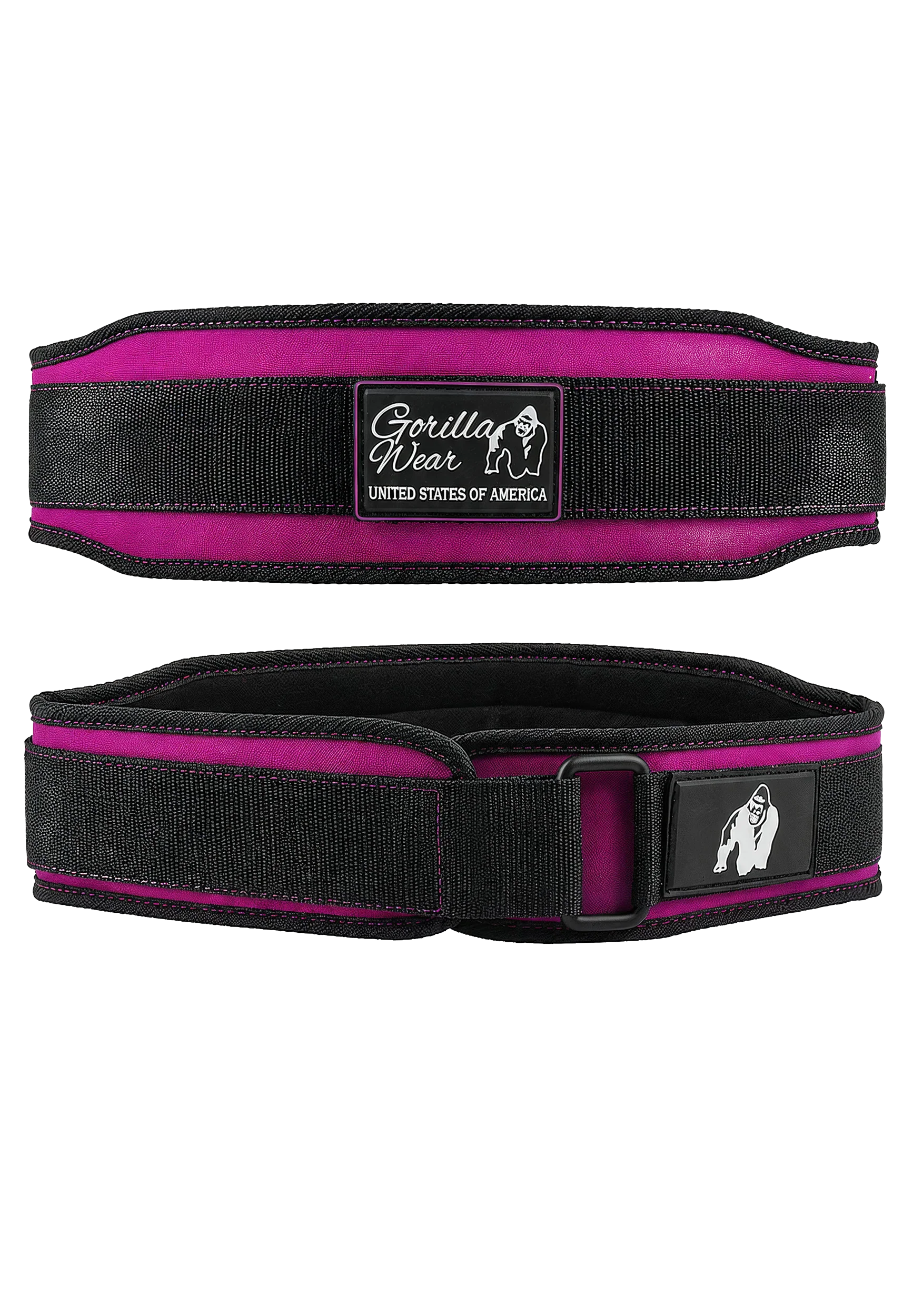 Gorilla Wear Gorilla Wear 4 Inch Womens Lifting Belt - Black/Purple, vue officielle principale