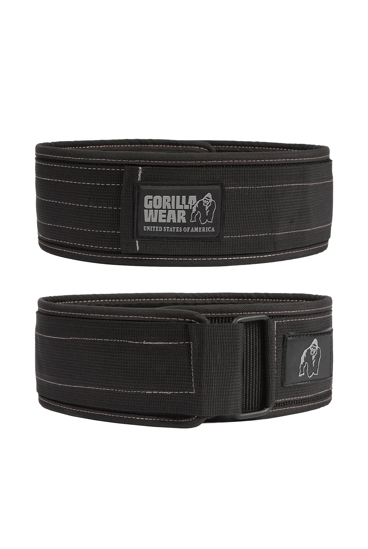 Gorilla Wear Gorilla Wear 4 Inch Nylon Lifting Belt - Black/Gray, vue officielle principale