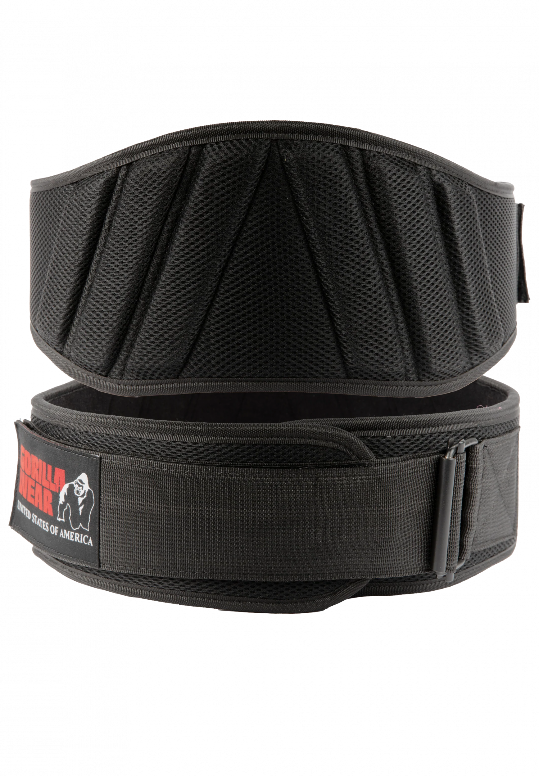 Gorilla Wear 6 inch Padded Mesh Lifting Belt - Black - photo officielle Gorilla Wear