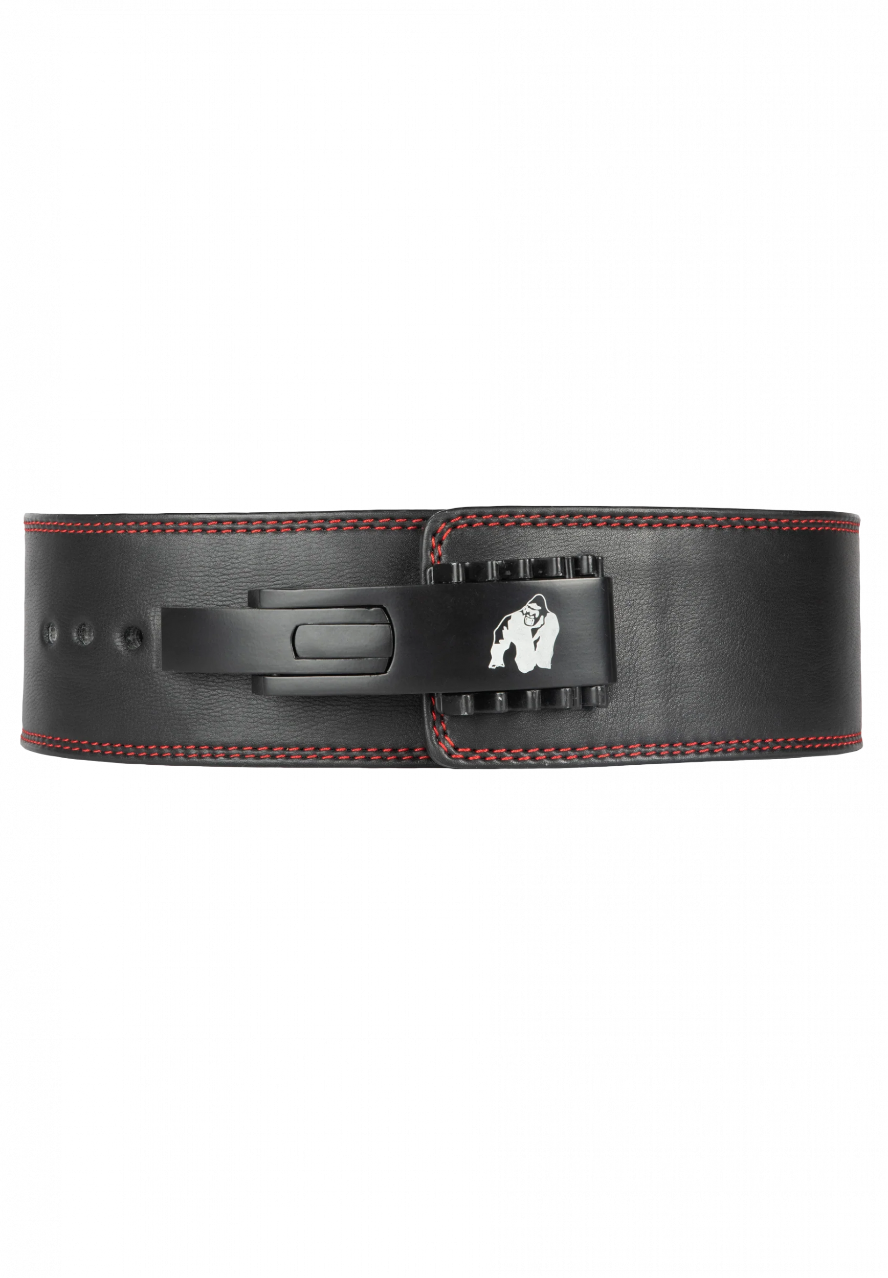 Gorilla Wear 4 Inch Premium Leather Lever Belt - Black - autre vue officielle Gorilla Wear
