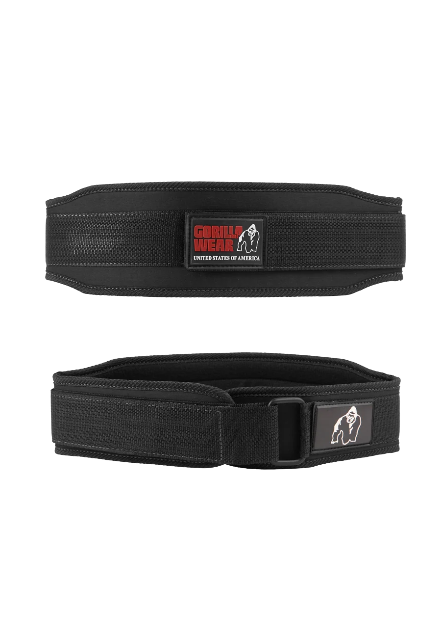 Gorilla Wear 4 Inch Womens Lifting Belt - Black - photo officielle Gorilla Wear