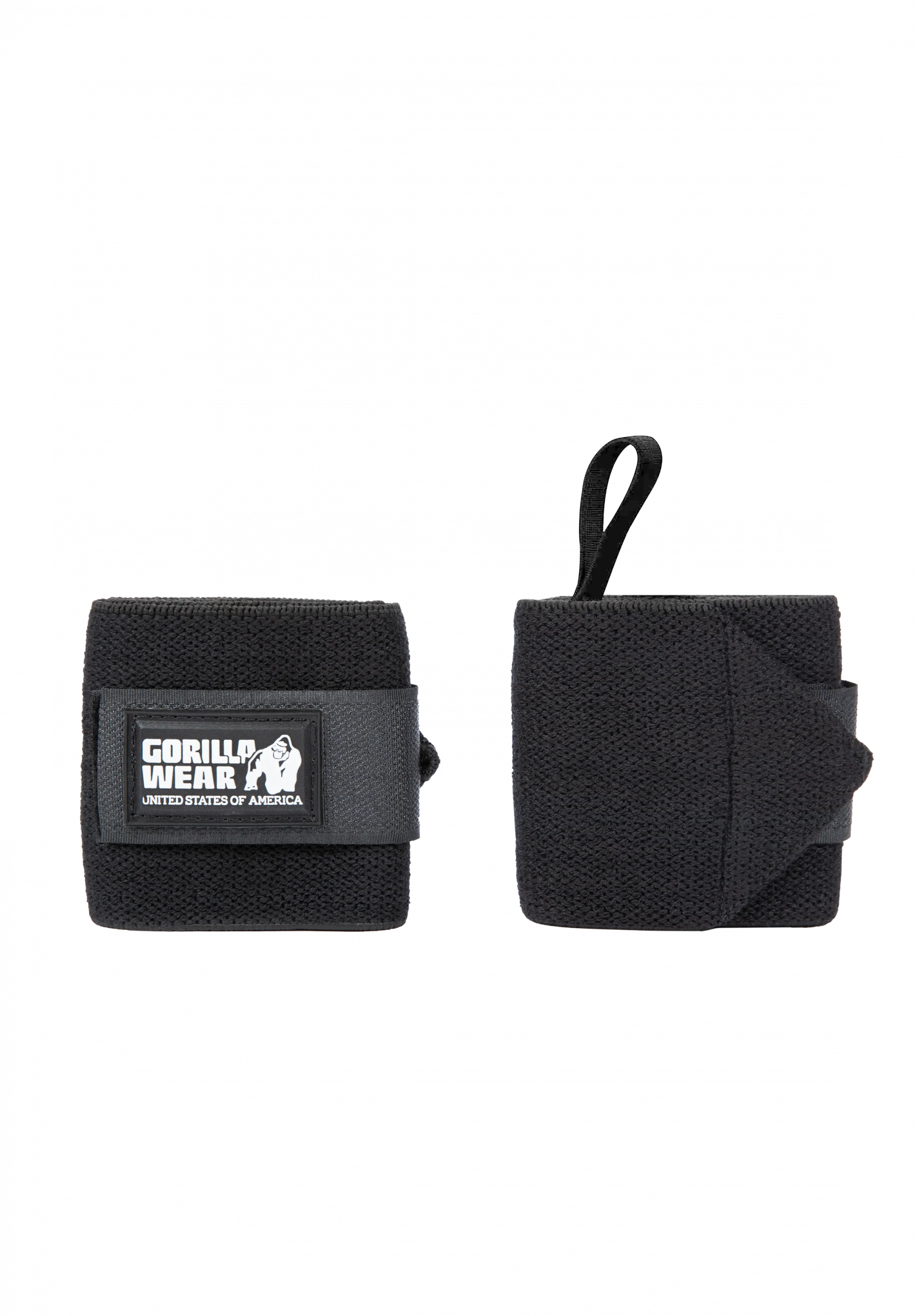 Wrist Wraps BASIC - Black/White - photo officielle Gorilla Wear