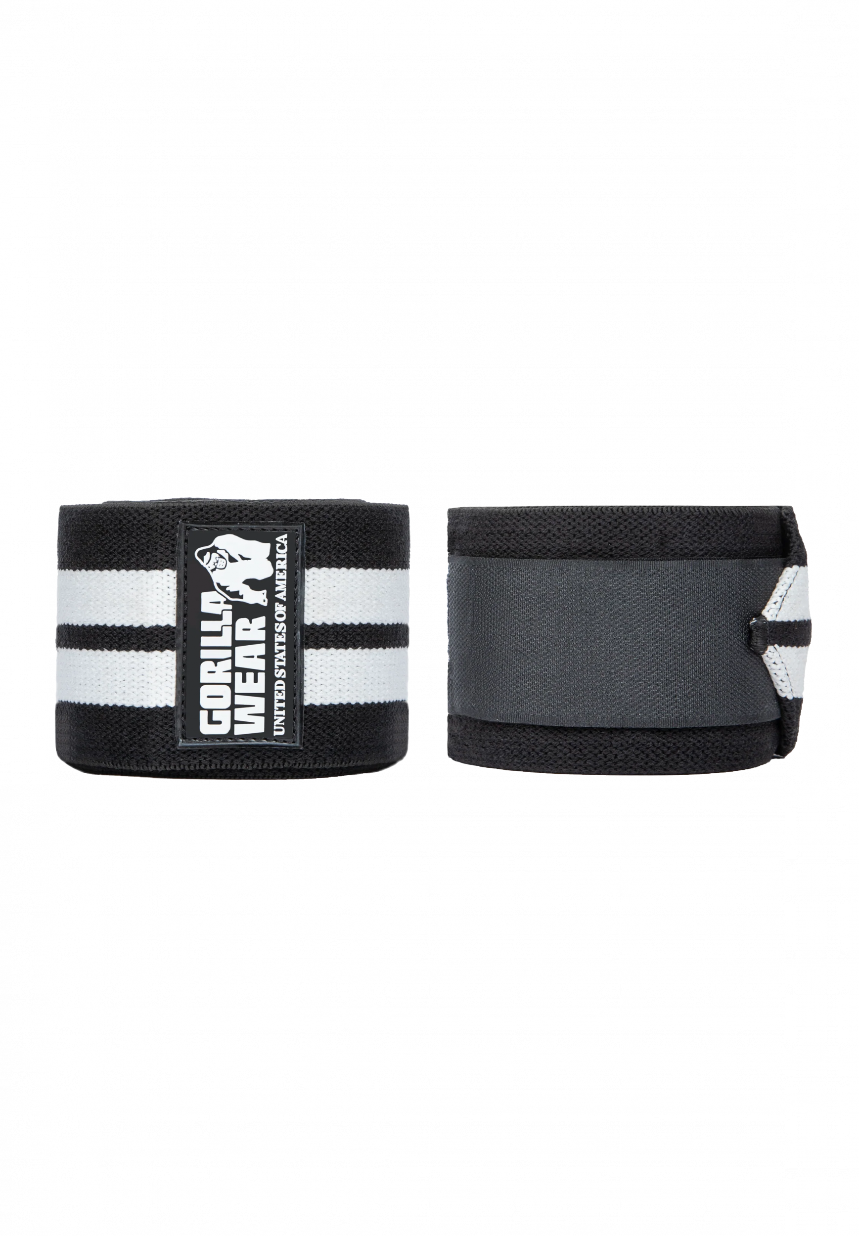 Knee Wraps 250CM - Black/White - Gorilla Wear original