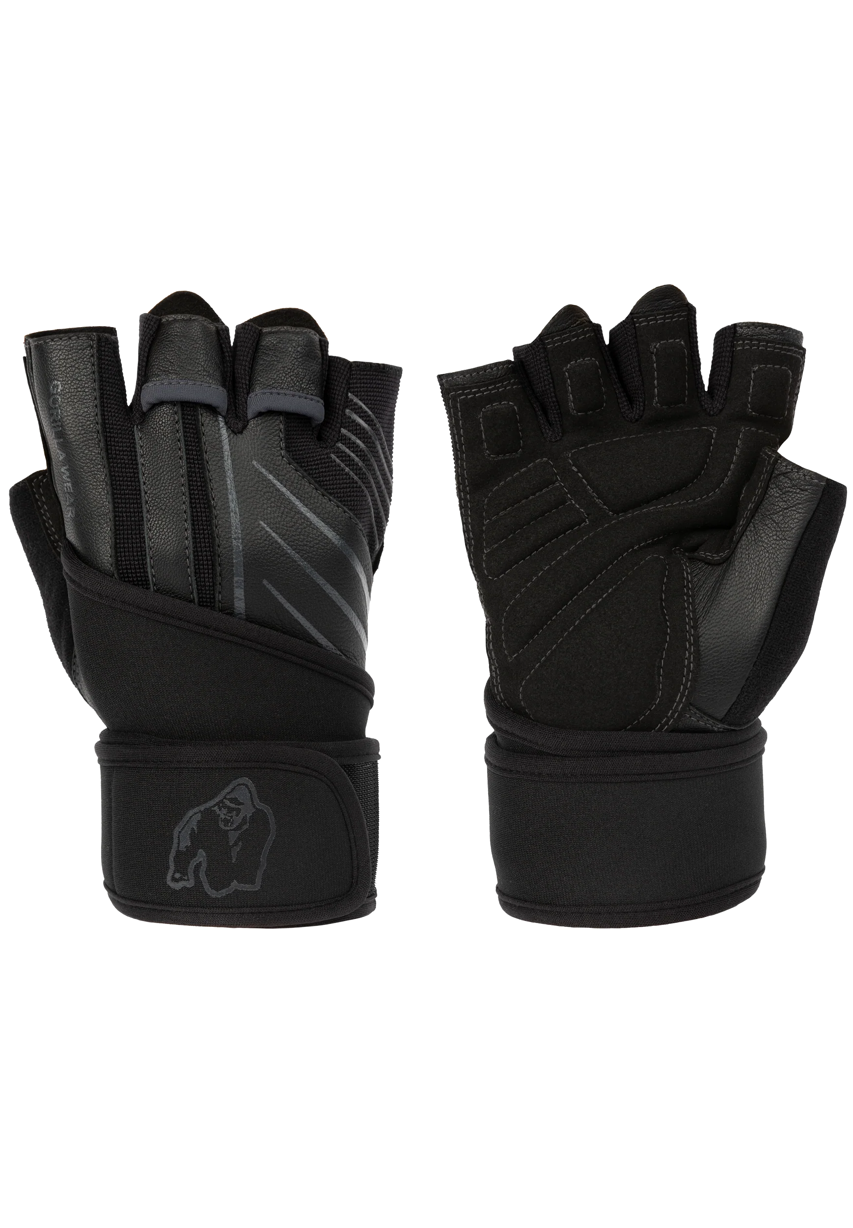 Dallas Wrist Wraps Gloves 2.0 - Black/Gray – photo officielle Gorilla Wear