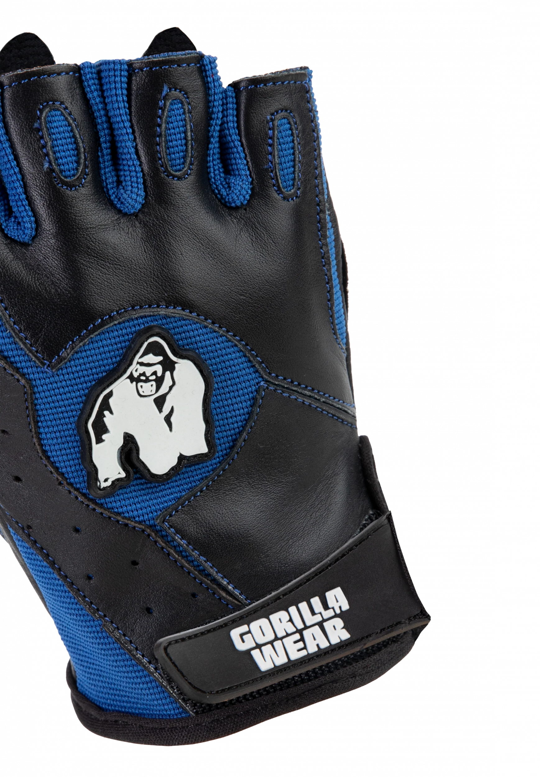 Mitchell Training Gloves - Black/Blue – détail officiel Gorilla Wear