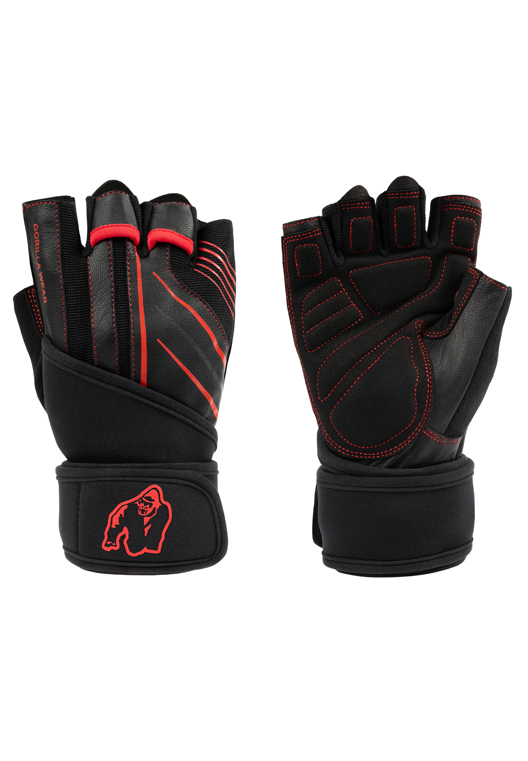 Dallas Wrist Wraps Gloves 2.0 - Black/Red – photo fabricant originale