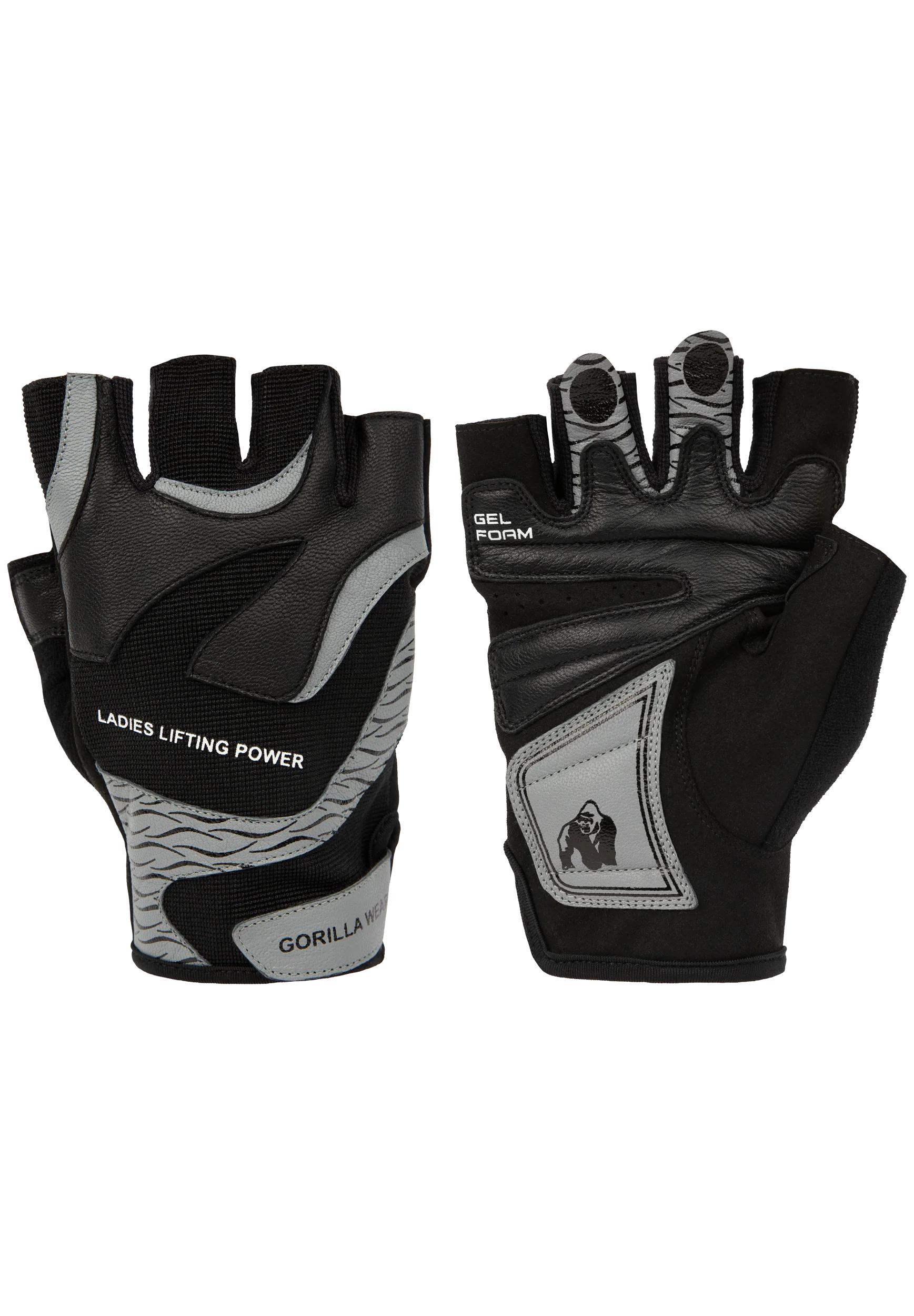 Womens Fitness Gloves 2.0 - Black/Gray – photo Gorilla Wear authentique