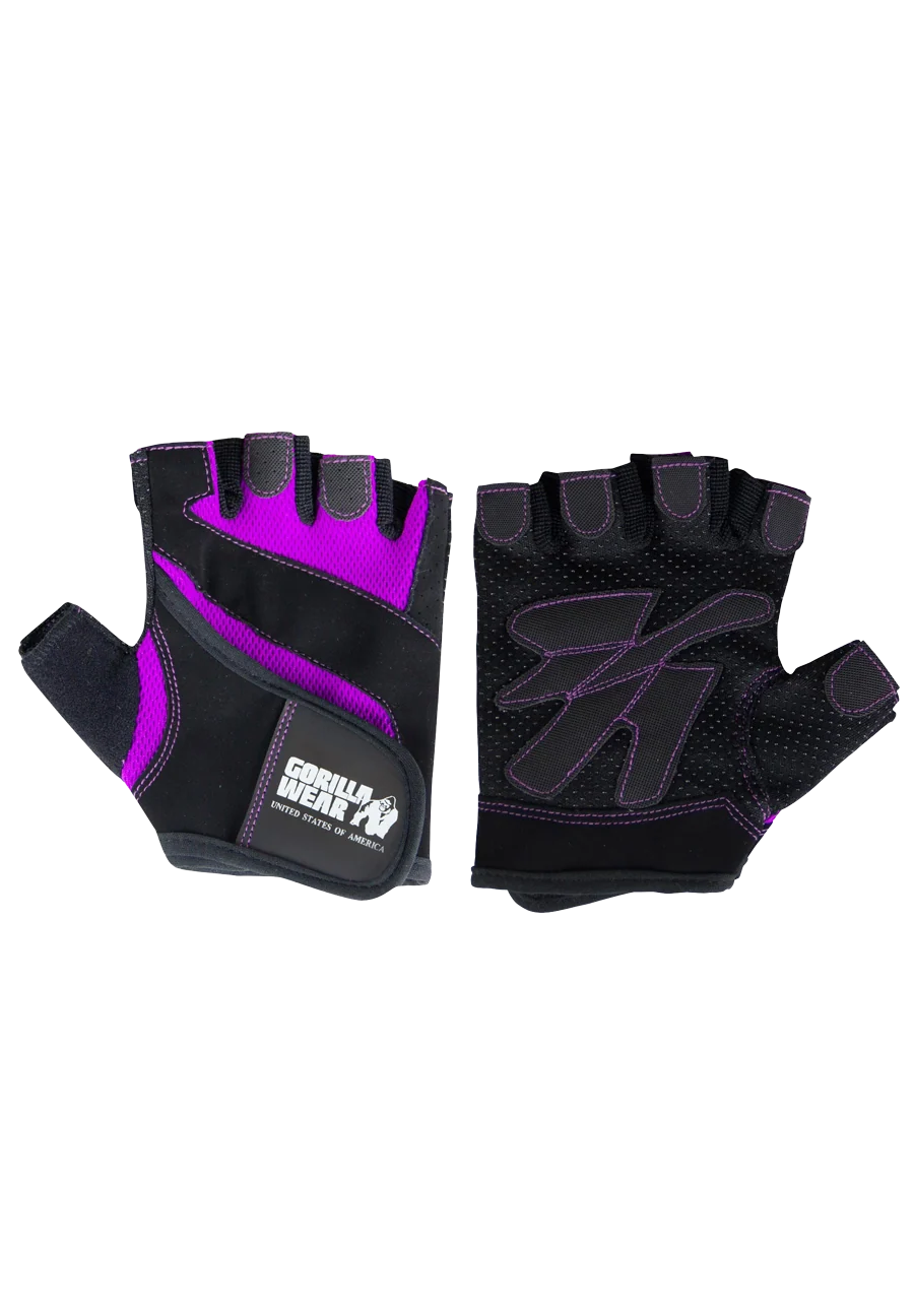 Womens Fitness Gloves - Black/Purple : photo officielle Gorilla Wear