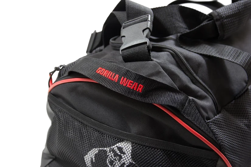 Jerome Gym Bag - Black/Red, détail original