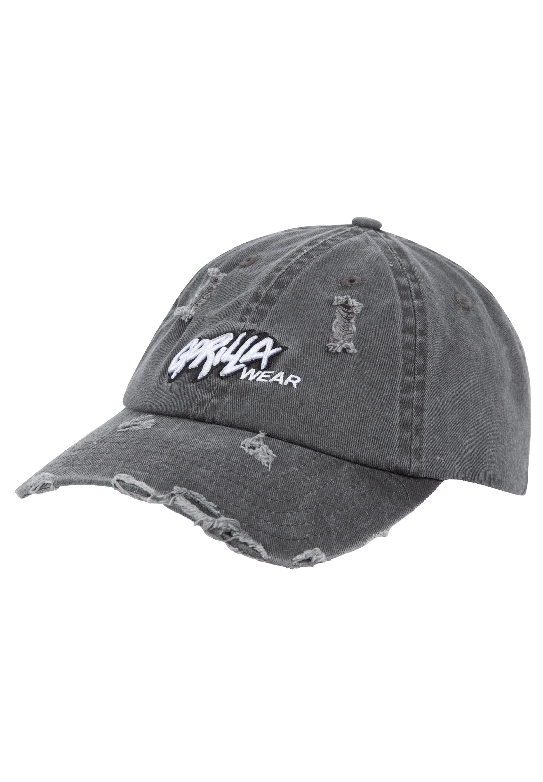 Galway Distressed Cap - Washed Gray, photographie Gorilla Wear 1