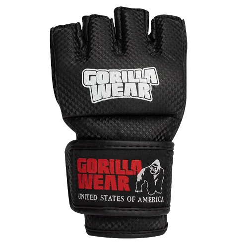 Berea MMA Gloves (Without Thumb) - Black/White – photo officielle Gorilla Wear 2