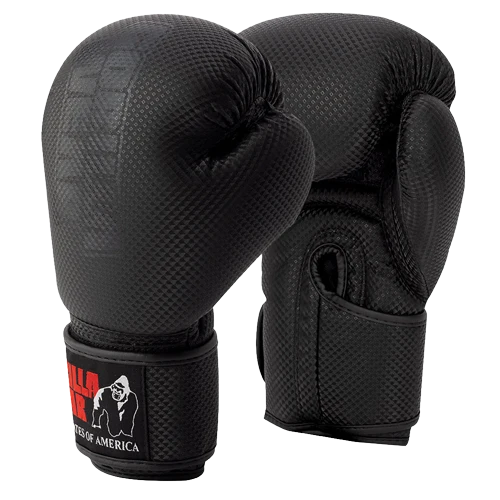 Montello Boxing Gloves - Black – photo officielle Gorilla Wear 1