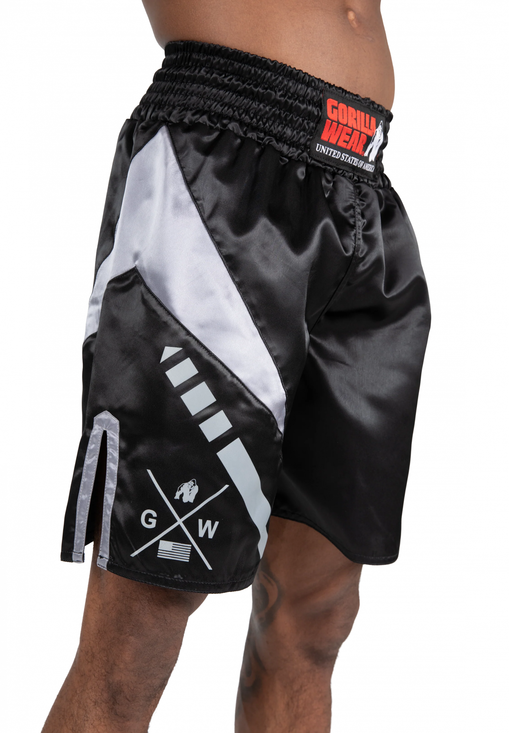 Hornell Boxing Shorts - Black/Gray – photo originale Gorilla Wear 3