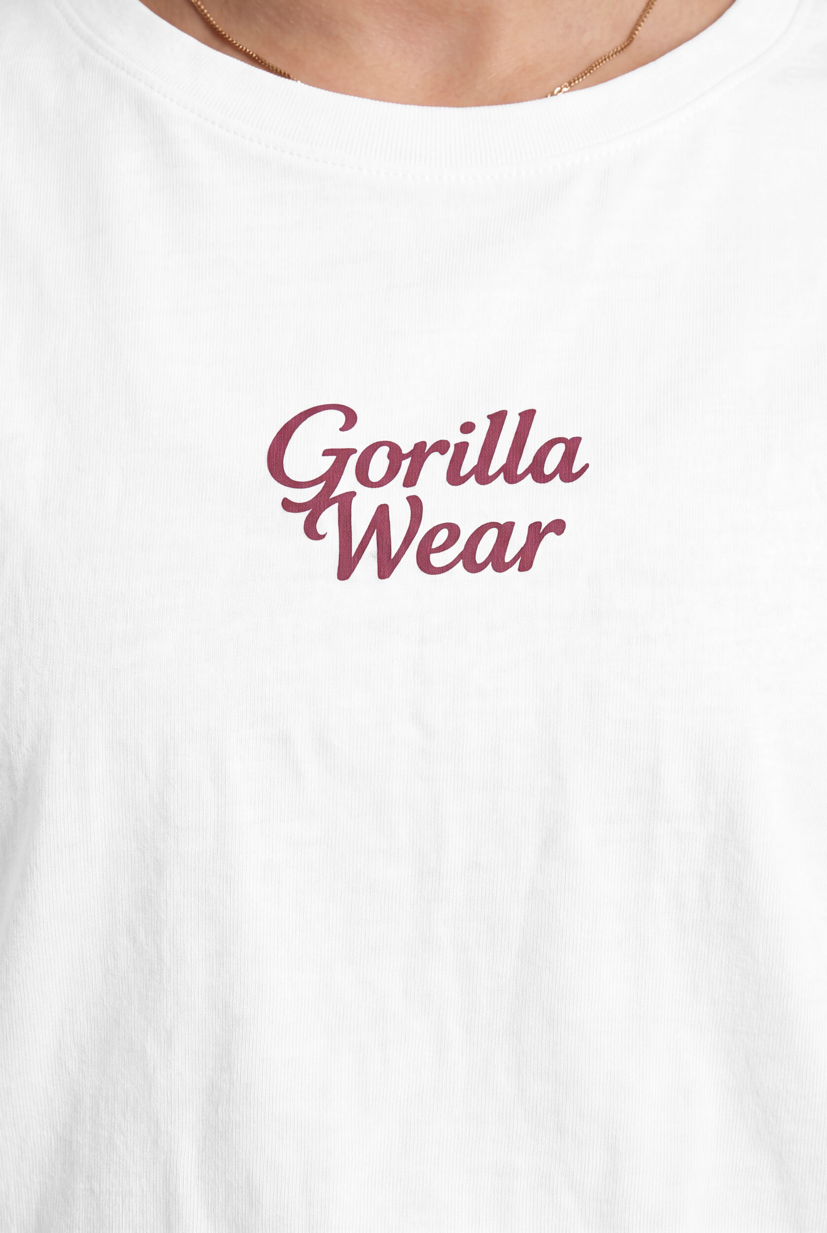 T-shirt oversize Vienna Gorilla Wear femme - Blanc, vue complémentaire 3