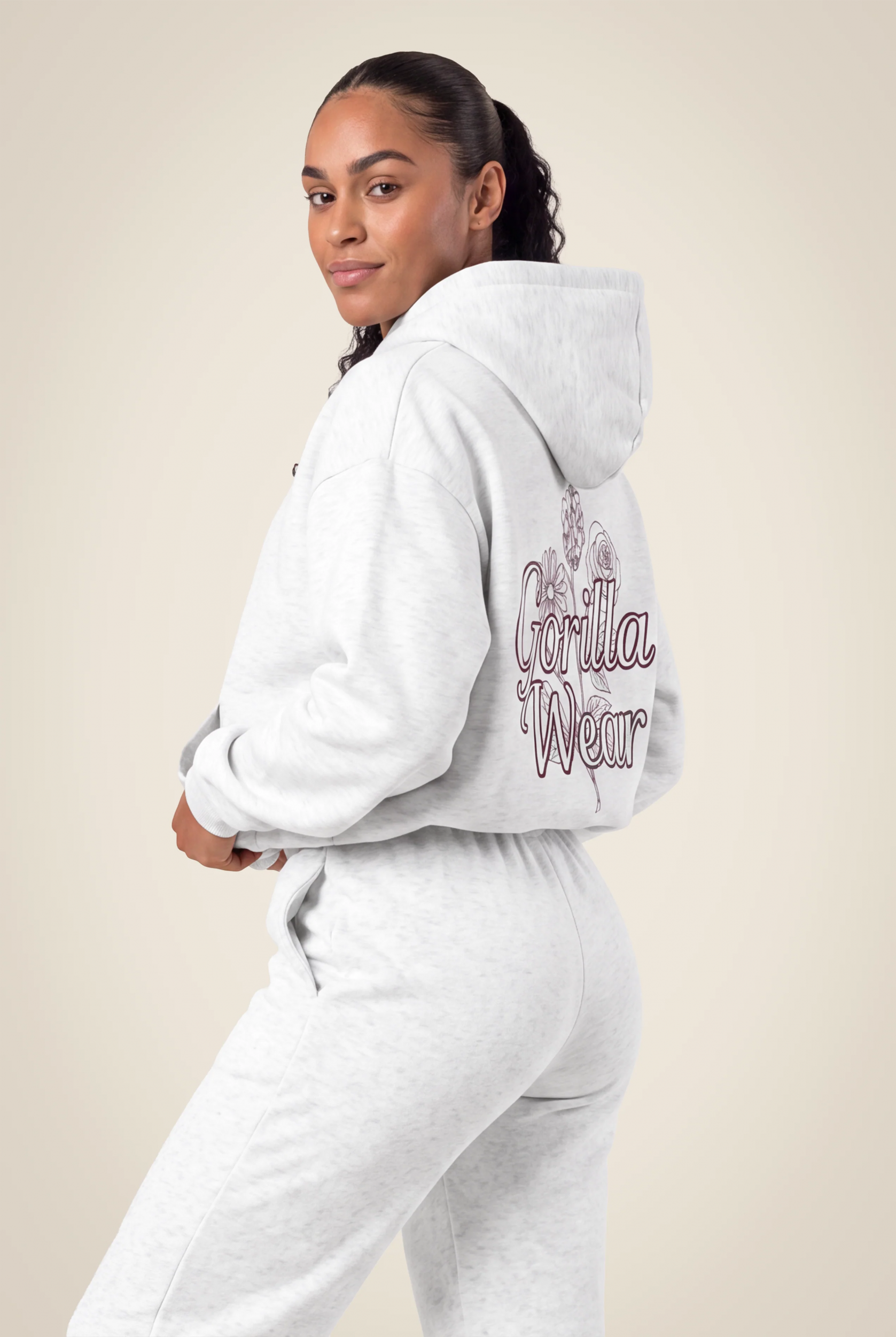 Sweat à capuche Skye Gorilla Wear femme - Gris clair, vue principale