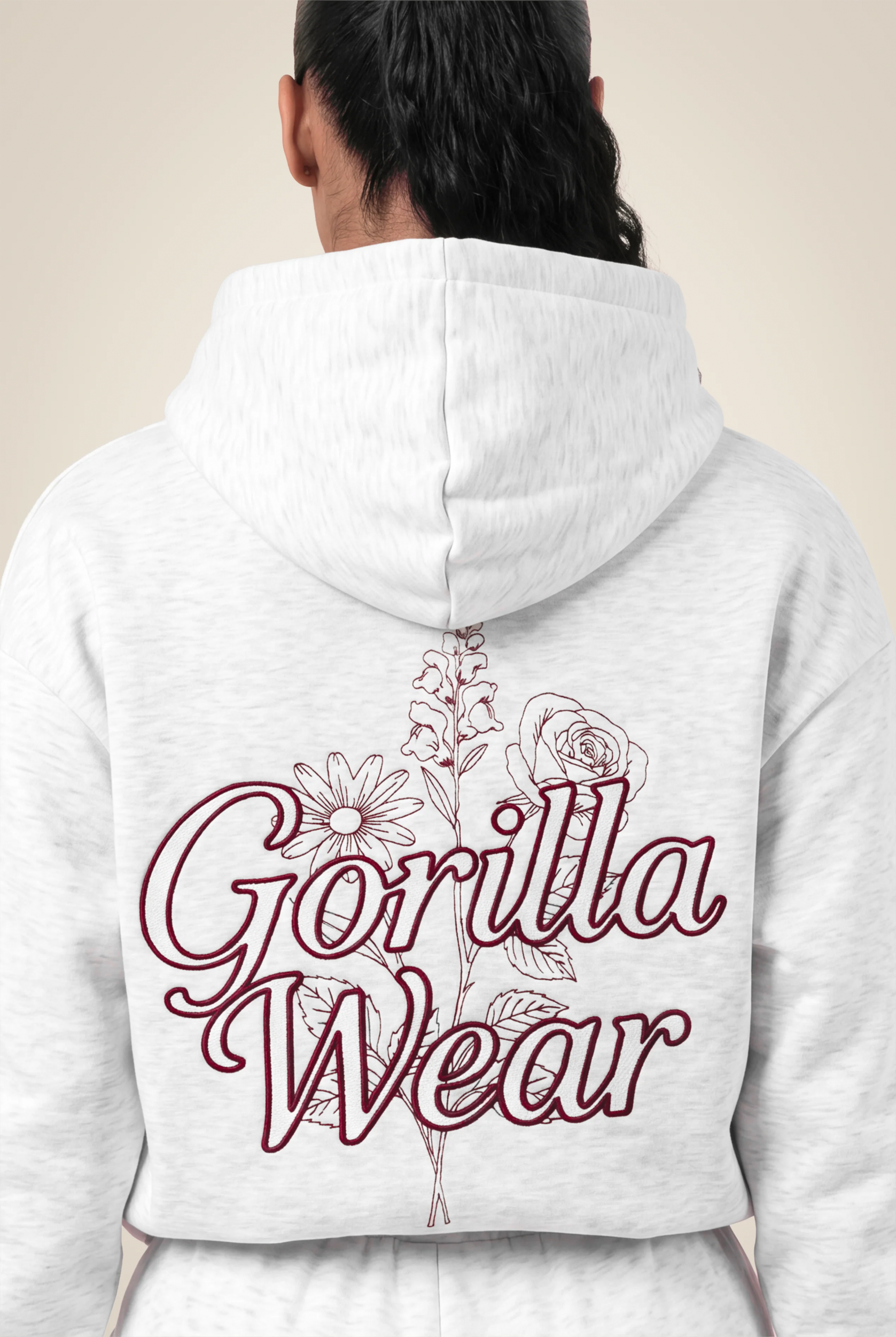 Sweat à capuche Skye Gorilla Wear femme - Gris clair, vue complémentaire 3
