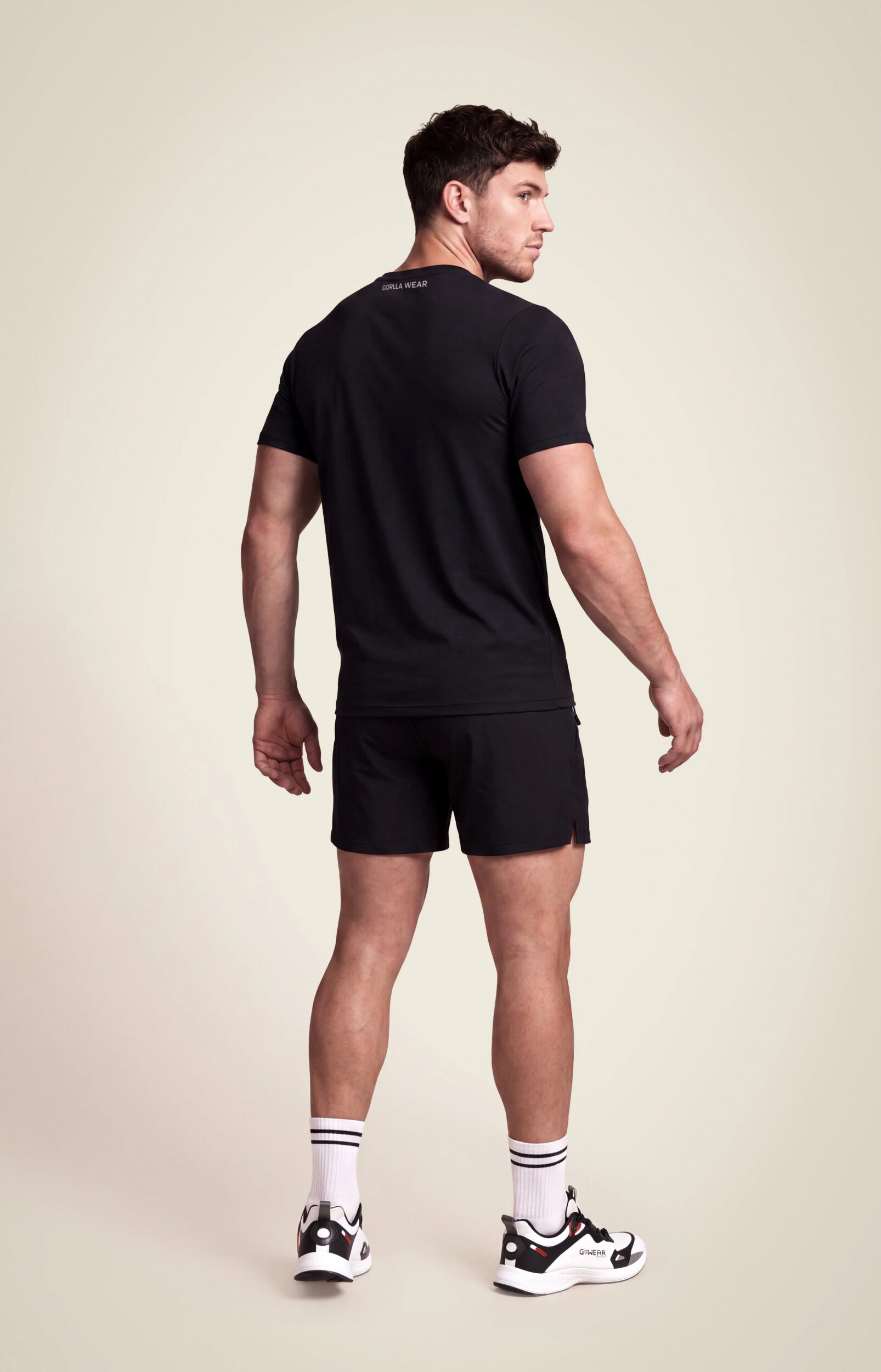 Short de musculation Colton Gorilla Wear homme - Noir, vue complémentaire 2