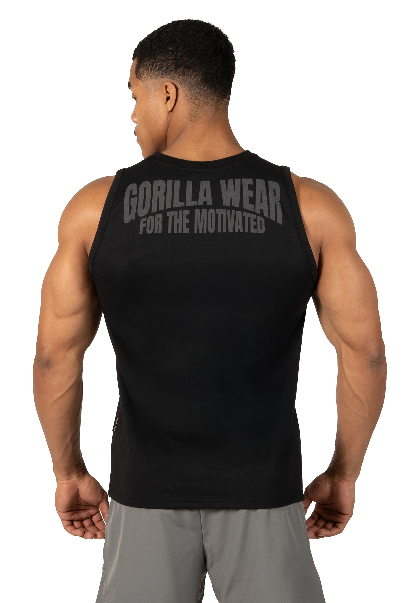 Débardeur Belfort noir Gorilla Wear homme, vue 2