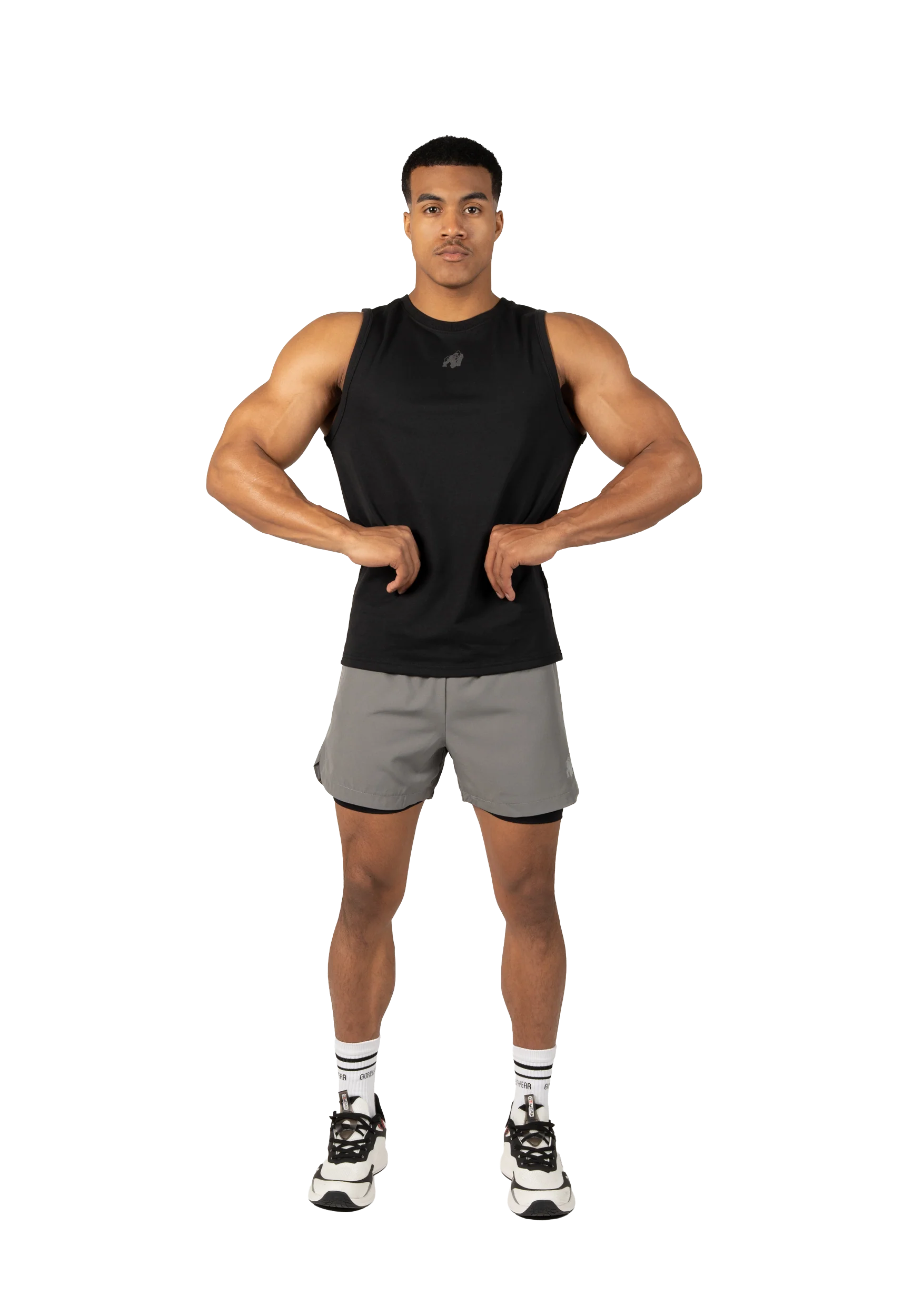 Débardeur Belfort noir Gorilla Wear homme, vue 3
