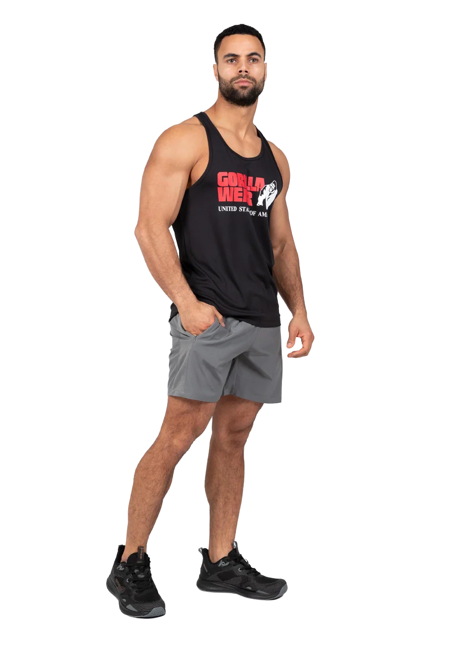 Débardeur Classic Training noir Gorilla Wear homme, vue 3