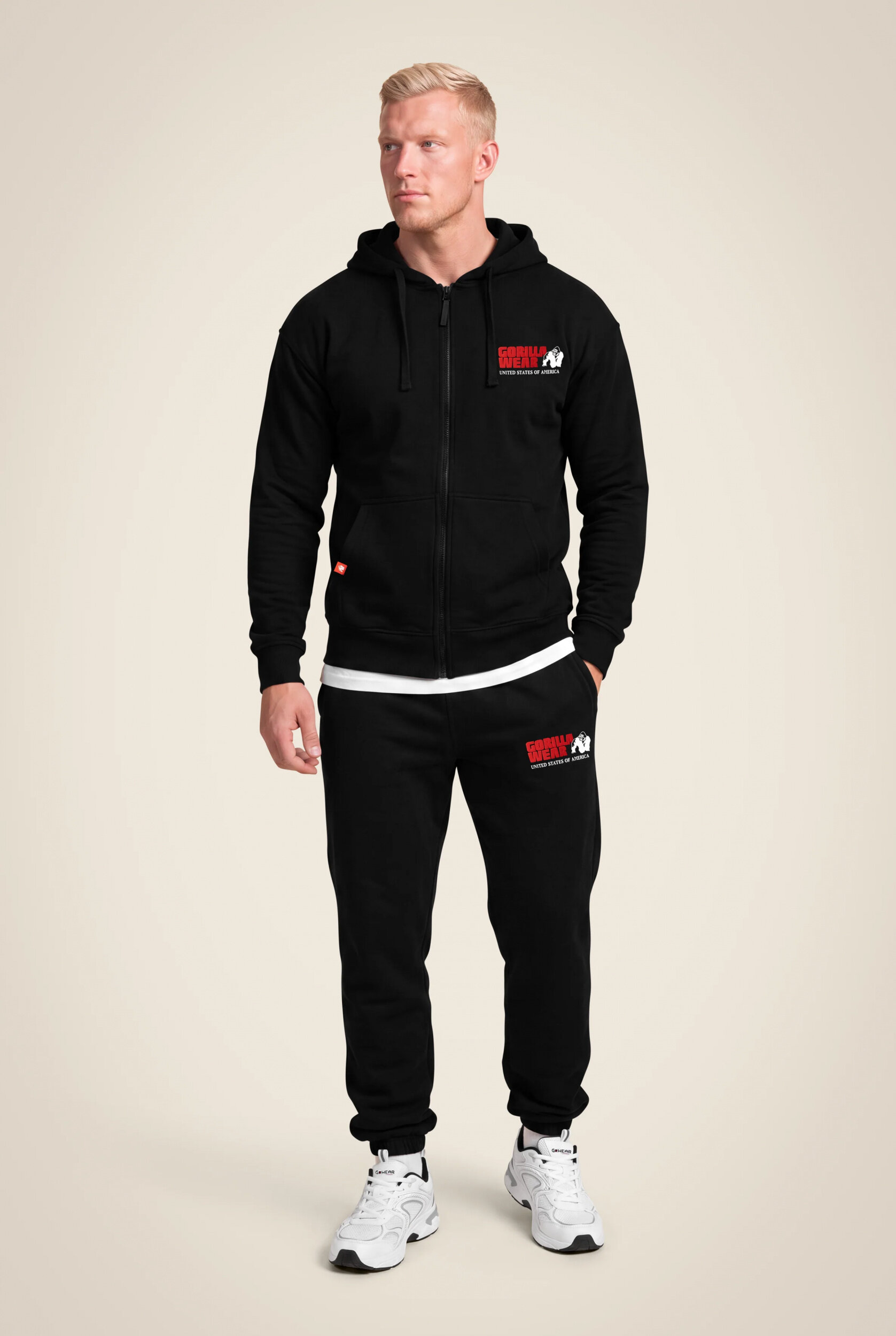 Jogging Classic Oversized noir Gorilla Wear homme, vue 3