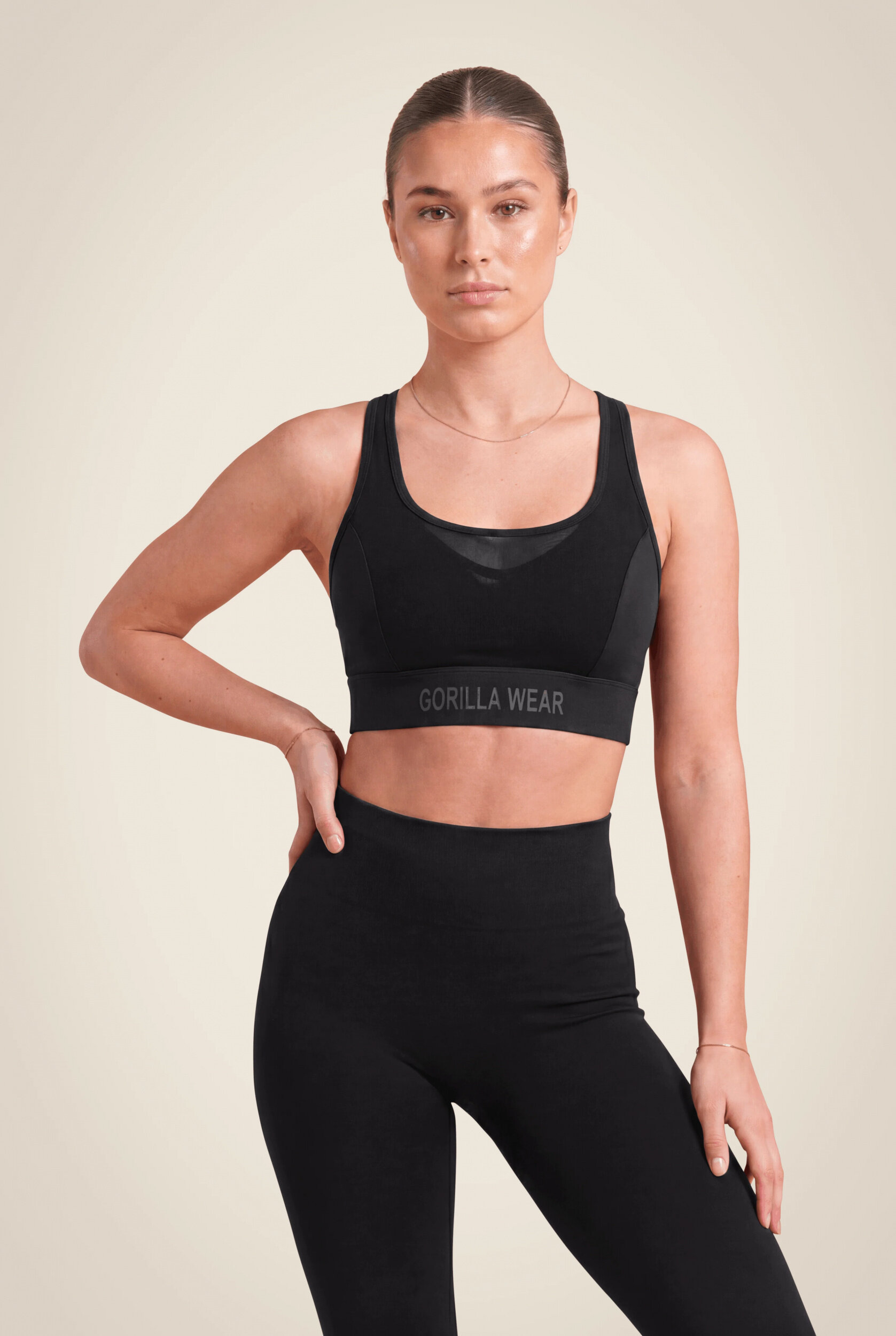 Brassière Riley maintien élevé Gorilla Wear - Noir, vue 1