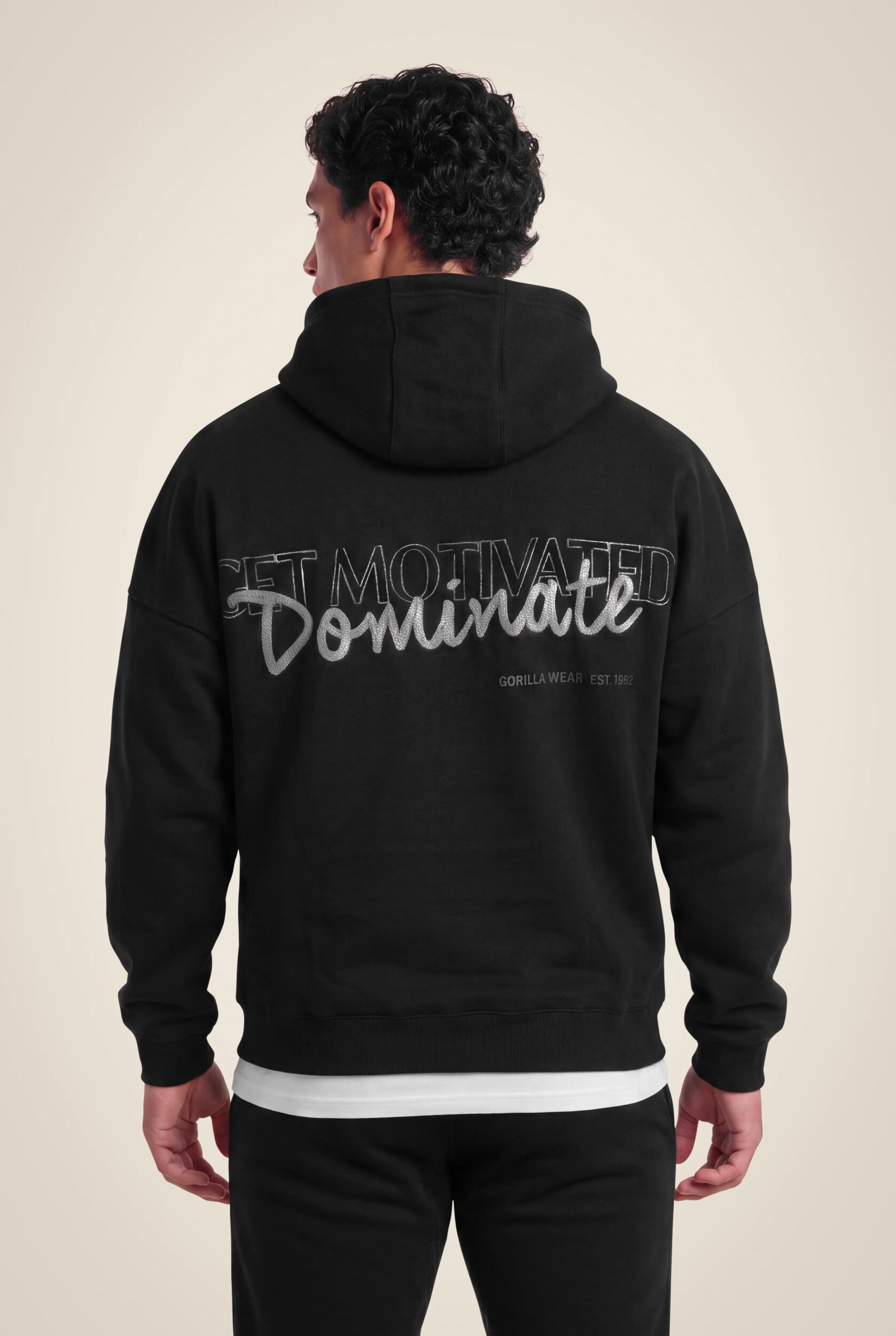 Sweat à capuche Jordan Oversized Gorilla Wear homme - Noir, photo 2
