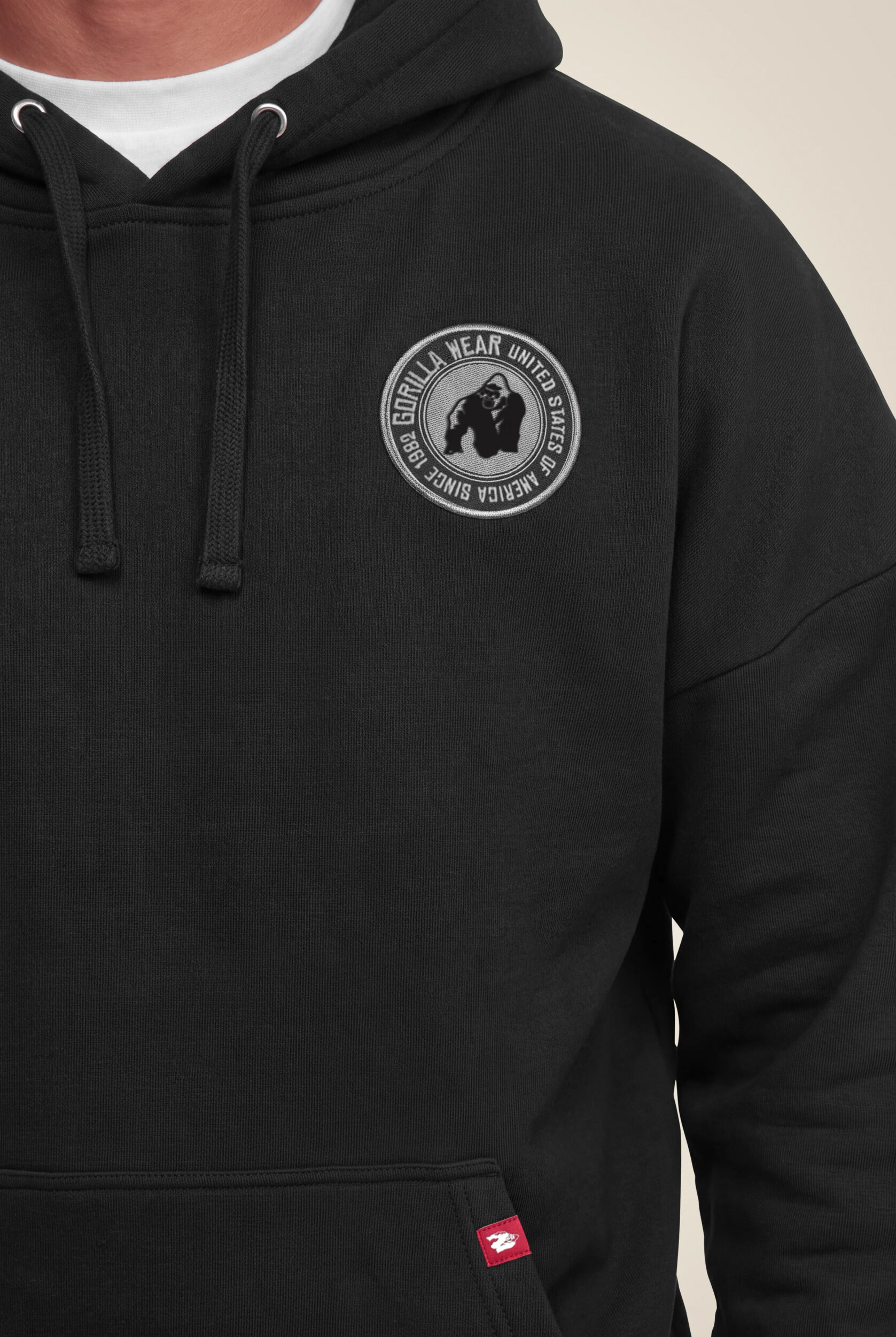 Sweat à capuche Jordan Oversized Gorilla Wear homme - Noir, photo 4