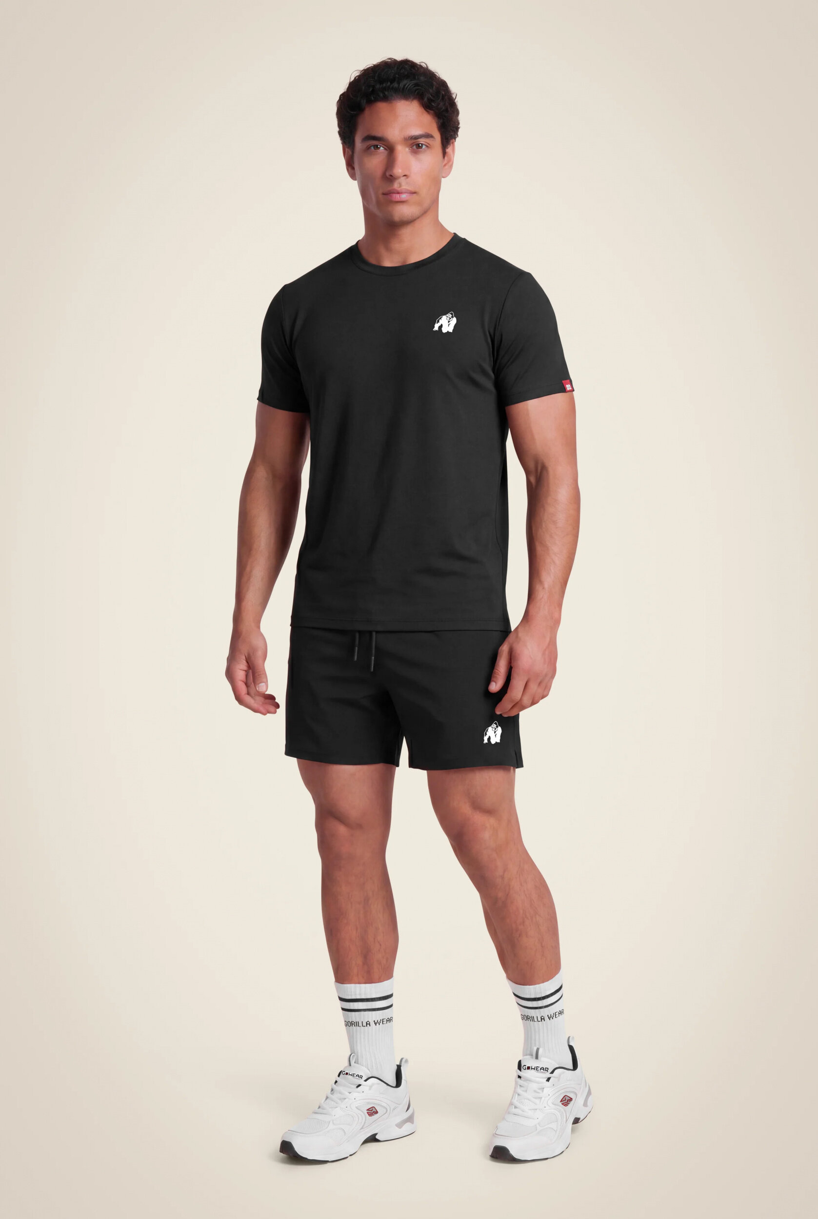 Short Glasgow Gorilla Wear homme - Noir, vue officielle 3